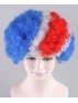Red Blue Party Afro Wig